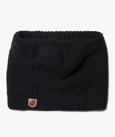 GEMO Echarpe garçon forme snood doublée polaire Noir