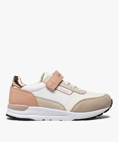 GEMO Baskets fille à lacets et scratch – Ellesse Rosario V Blanc