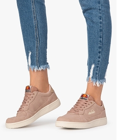 GEMO Baskets femme en suédine unie - Ellesse rose vif