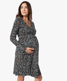 GEMO Robe de grossesse et dallaitement en maille Imprimé