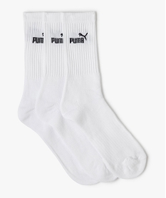 GEMO Chaussettes homme de sport tige haute (lot de 3) - Puma Blanc