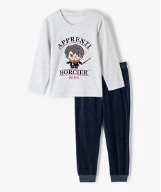 GEMO Pyjama garçon en velours imprimé Harry - Harry Potter Gris