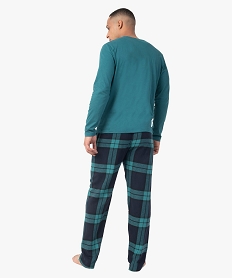 pyjama homme a carreaux et motif noel - disney vertF620001_3