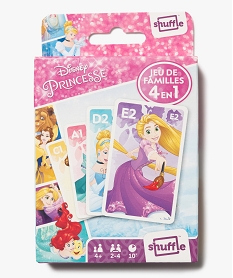 GEMO Jeu de Cartes 4 Jeux en 1 - Disney Princesses Rose