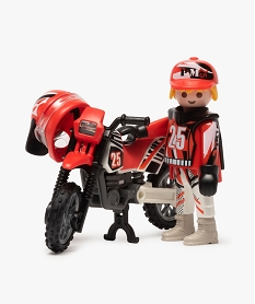 jouet enfant pilote de motocross - playmobil (5 pieces) noirF623001_2