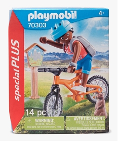 jouet enfant cycliste et marmotte - playmobil multicoloreF623101_1