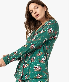 pyjama femme special noel avec motifs minnie - disney imprimeF629101_2