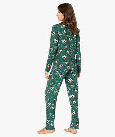 pyjama femme special noel avec motifs minnie - disney imprimeF629101_3