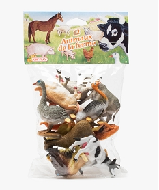 GEMO Figurines animaux de la ferme (lot de 12) – Kim Play Multicolore