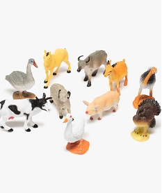 figurines animaux de la ferme (lot de 12) – kim play multicoloreF632801_2