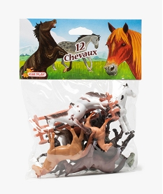 GEMO Figurines chevaux (lot de 12) Kim Play Noir