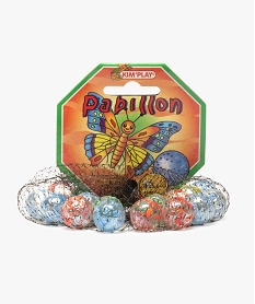 GEMO Sac de billes en verre granuleuses – Papillon Kim’Play Multicolore