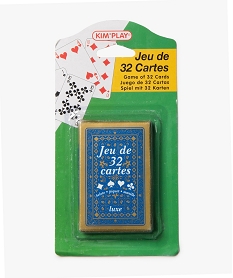 jeu de cartes 32 cartes multicoloreF635201_1