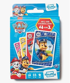 GEMO Jeu de cartes 4 en 1 Shuffle - La PatPatrouille Bleu