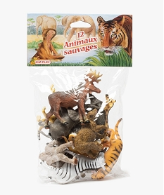 figurines animaux sauvages (lot de 12) – kim play multicoloreF636101_1
