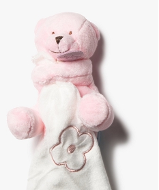 GEMO Doudou bébé ourson – Baby Nat’ Blanc