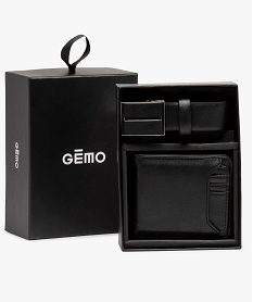 GEMO Coffret cadeau homme 2 pièces Noir