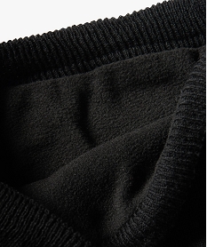 echarpe homme forme snood doublee polaire noirF642101_2
