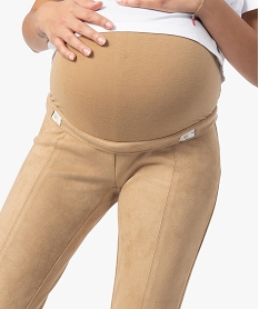 pantalon de grossesse en suedine orangeF643701_2