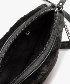 sac femme ovale en maille peluche noirF647801_3