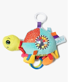 GEMO Peluche bébé en forme de tortue - Baby Nat Multicolore