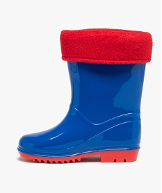 bottes de pluie garcon a doublure amovible - pat patrouille bleuF652201_3