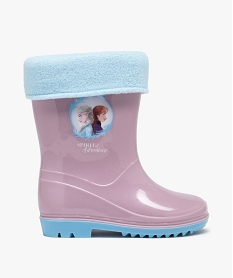 GEMO Bottes de pluie fille doublure chaude - Reine des Neiges Rose