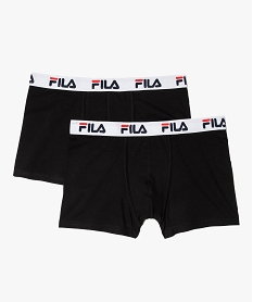 boxers homme unis avec ceinture siglee (lot de 2) - fila noirF656301_1