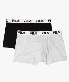 boxers homme unis avec ceinture siglee (lot de 2) - fila gris boxers et caleconsF656501_1