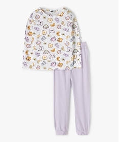 GEMO Pyjama fille en jersey imprimé fantaisie Imprimé