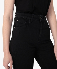 jean femme coupe mom taille haute noirF664601_2