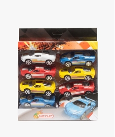 GEMO Petites voitures de courses (lot de 8) – Kim’Play Multicolore