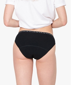 culotte menstruelle lavable en coton noir - dim protect noirF665201_2