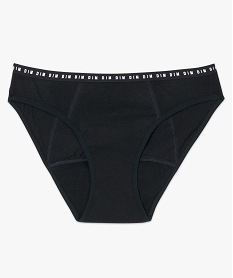 culotte menstruelle lavable en coton noir - dim protect noir culottesF665201_4