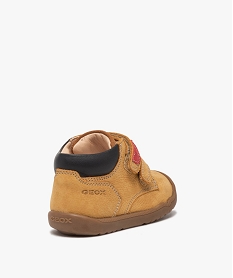chaussures premiers pas bebe en cuir - geox jaune chaussures de parcF674301_4