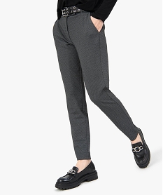 GEMO Pantalon femme en toile imprimée Imprimé