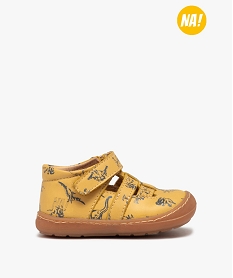 GEMO Chaussures premiers pas bébé garçon dessus cuir – NA! Jaune