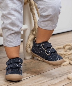 chaussures premiers pas bebe fille dessus cuir – na! bleuF721601_1