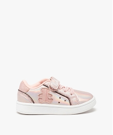 GEMO Tennis bébé fille irisées à lacets élastiques - LuluCastagnette rose standard