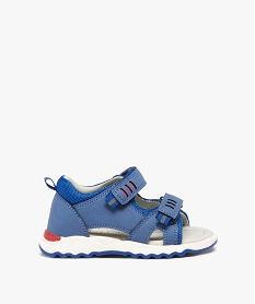 GEMO Sandales sport bébé garçon colorées à scratchs bleu standard
