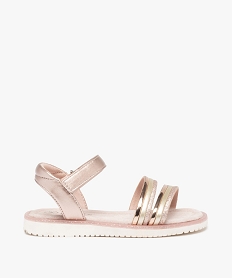 GEMO Sandales fille à brides brillantes et pailletées rose standard