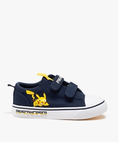 baskets garcon en toile a bout renforce - pikachu bleuF735501_1