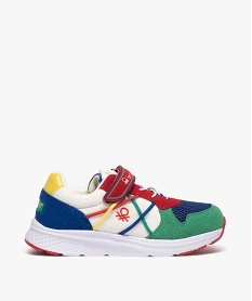 GEMO Baskets garçon retro running colorées - Benetton blanc standard