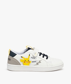 GEMO Tennis garçon à lacets et scratch Pikachu - Pokemon blanc standard