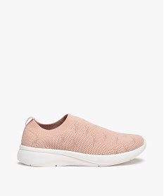 GEMO Baskets fille en maille unie style socquettes rose standard
