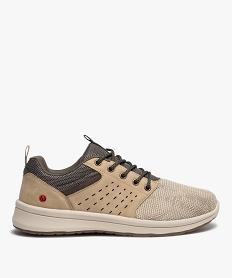 GEMO Derbies homme confort à tige souple - Wellness Beige