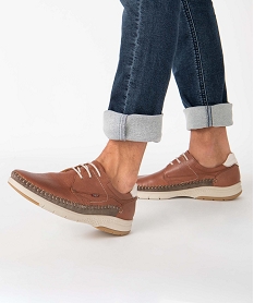 SANS GENRE MARINE CHAUSSURE PLAT CAMEL