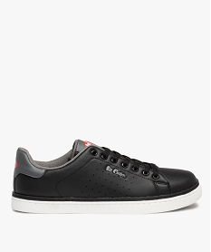 GEMO Baskets homme tige basse unie à lacets – Lee Cooper Smart Noir