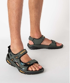 sandales sport homme a scratchs – koh-lanta vertF751801_1