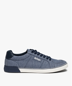 GEMO Baskets homme en toile à lacets – Lee Cooper Valmont bleu chine